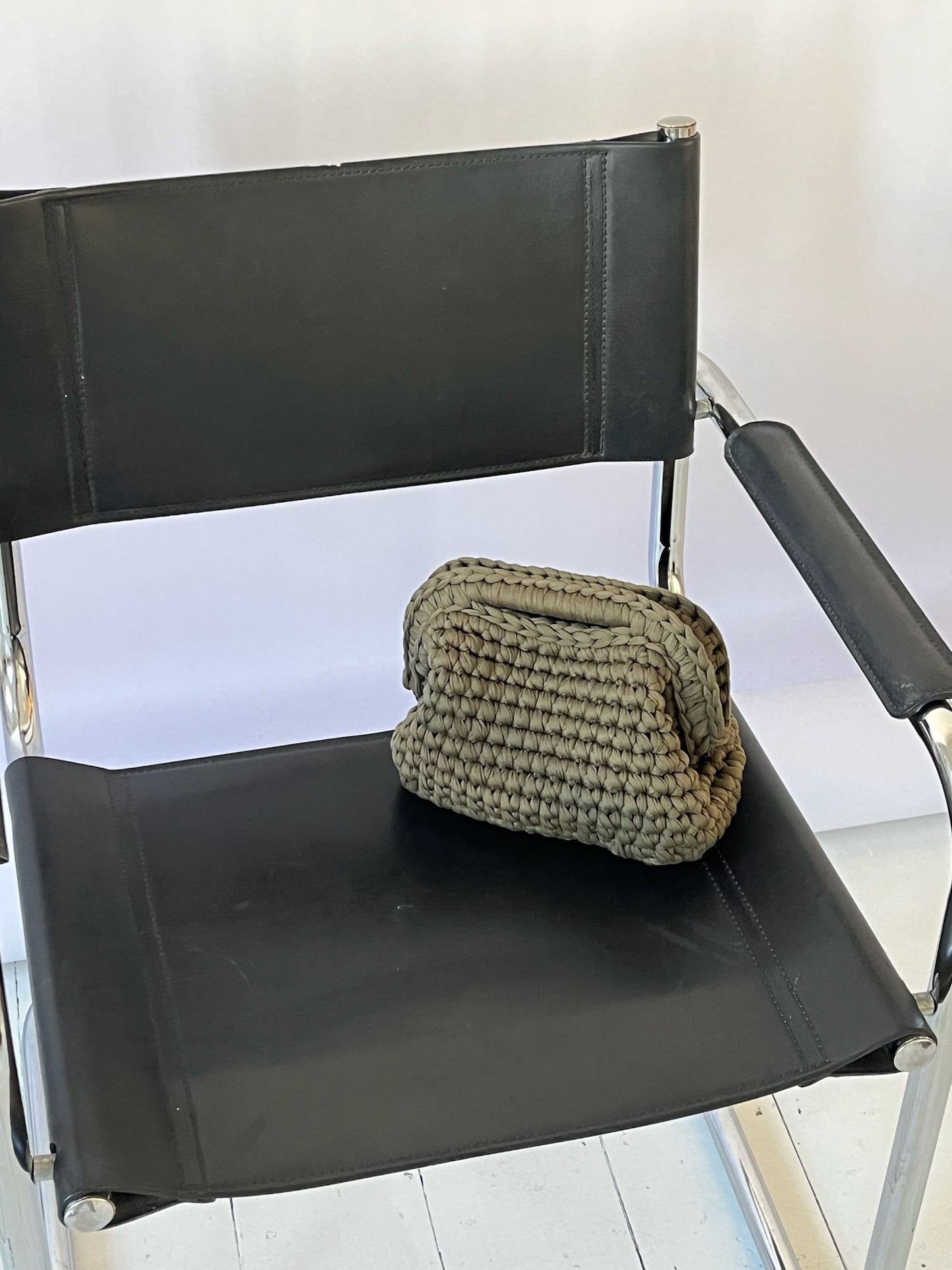Eden Clutch Bag in Khaki