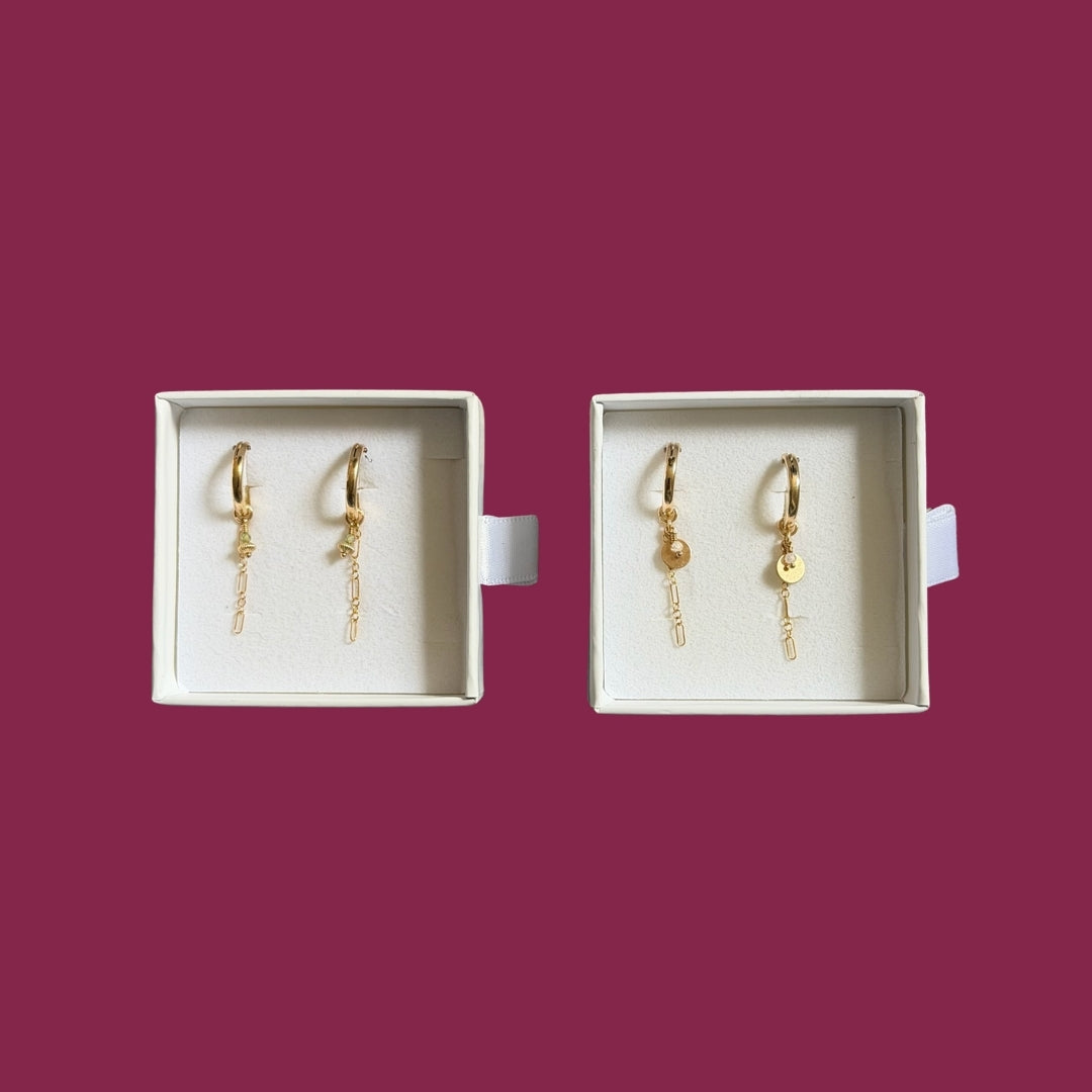 Gold Earring Bundles (2 Pairs)