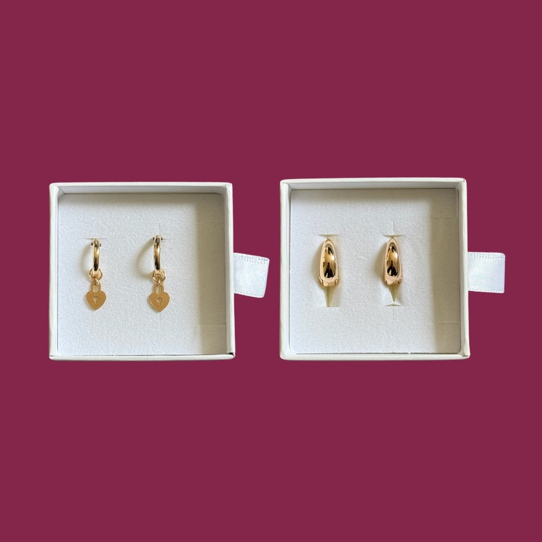Gold Earring Bundles (2 Pairs)