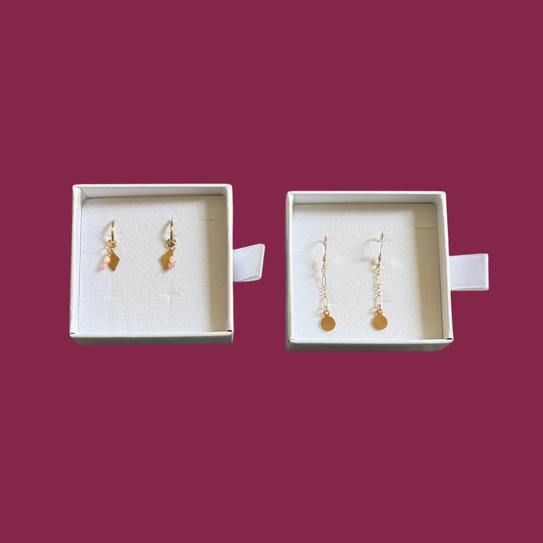 Gold Earring Bundles (2 Pairs)