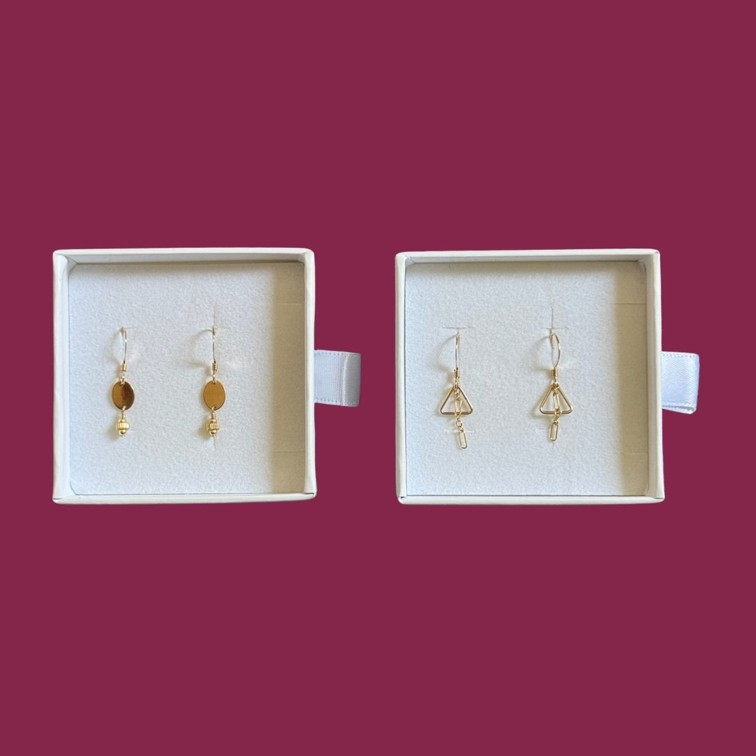 Gold Earring Bundles (2 Pairs)