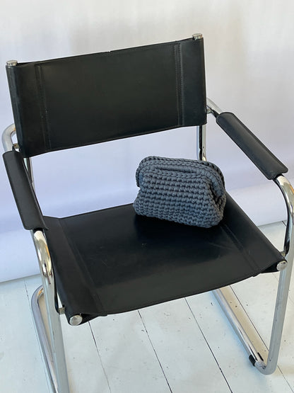 Eden Clutch bag in Slate Blue