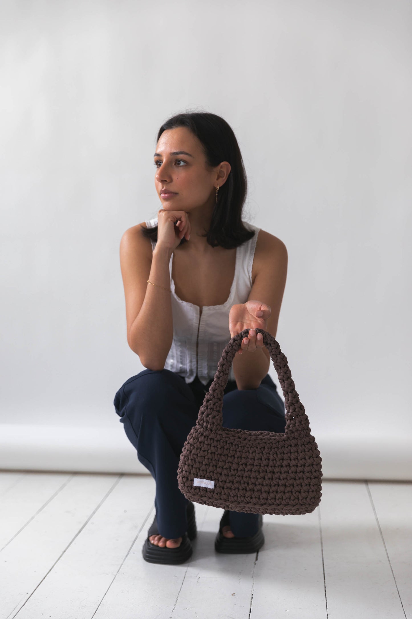 Merlot Everyday Shoulder Bag in Brown