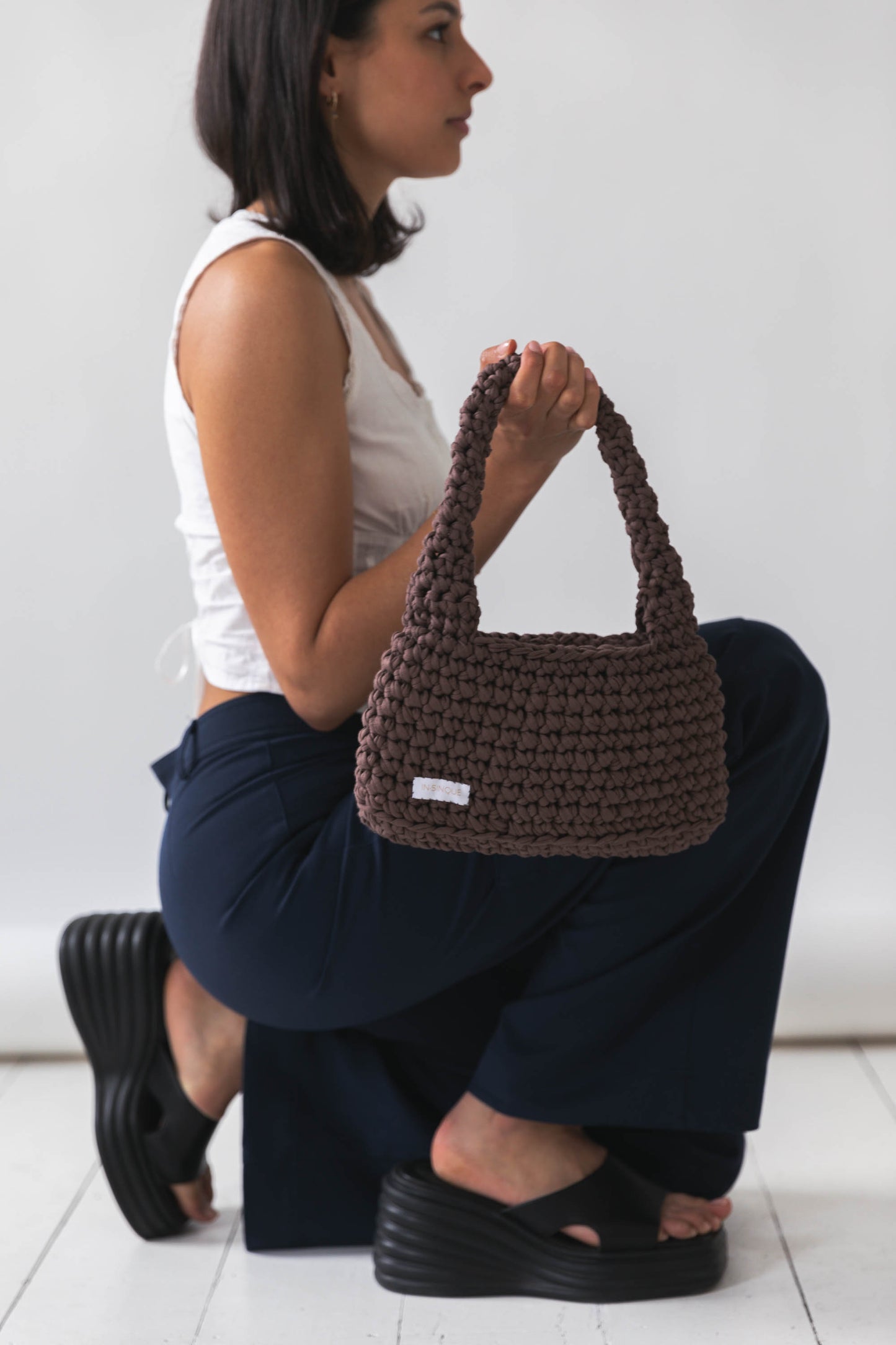 Merlot Everyday Shoulder Bag in Brown