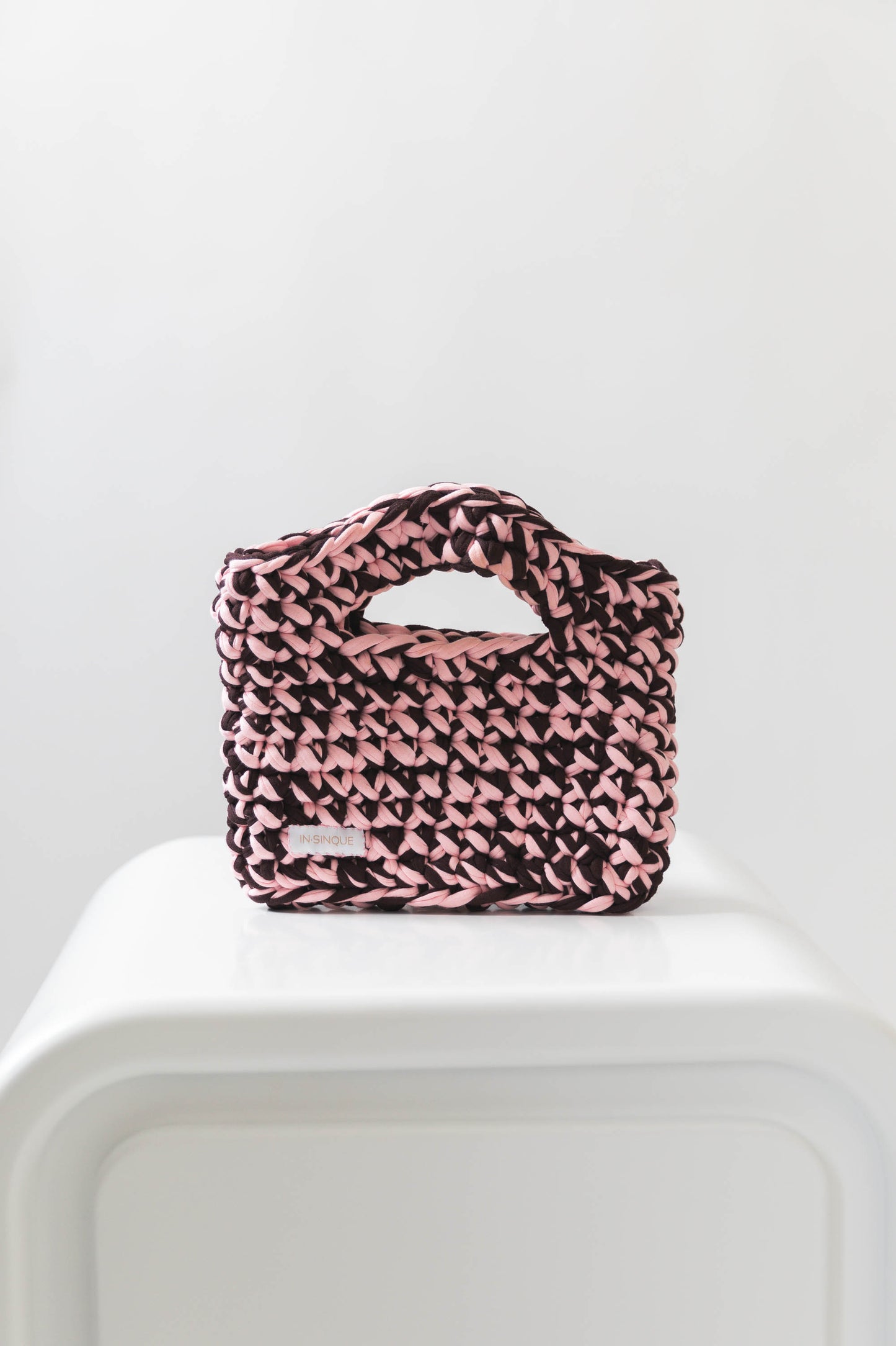 Margot Mini Clutch in Pink/Brown