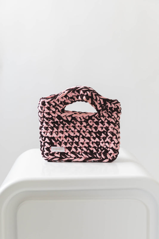 Margot Mini Clutch in Pink/Brown