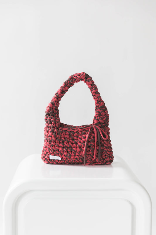 Merlot Everyday Shoulder Bag in Brown/Pink