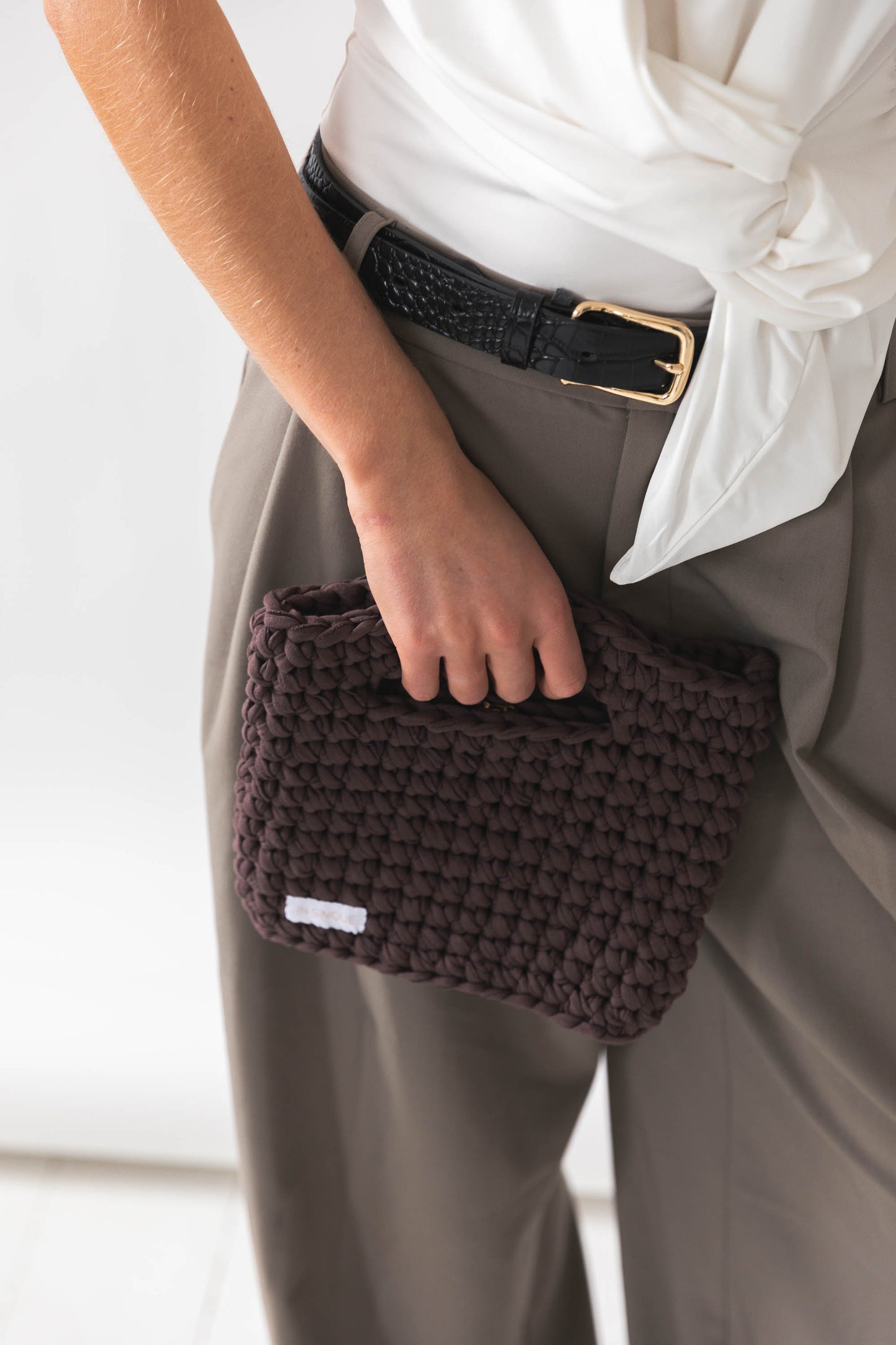 Margot Mini Clutch in Brown